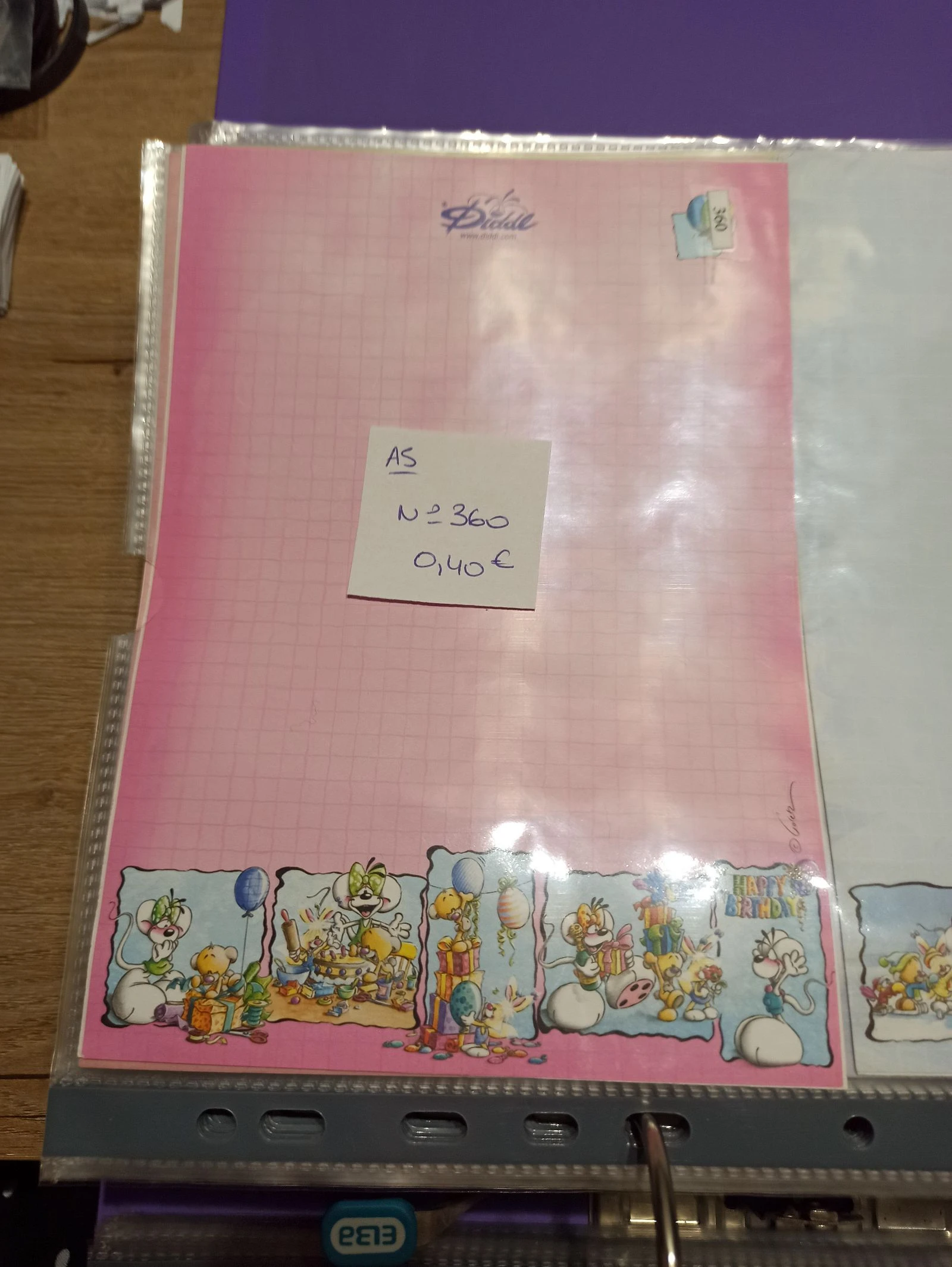 Feuille Diddl A5 360 0,40e